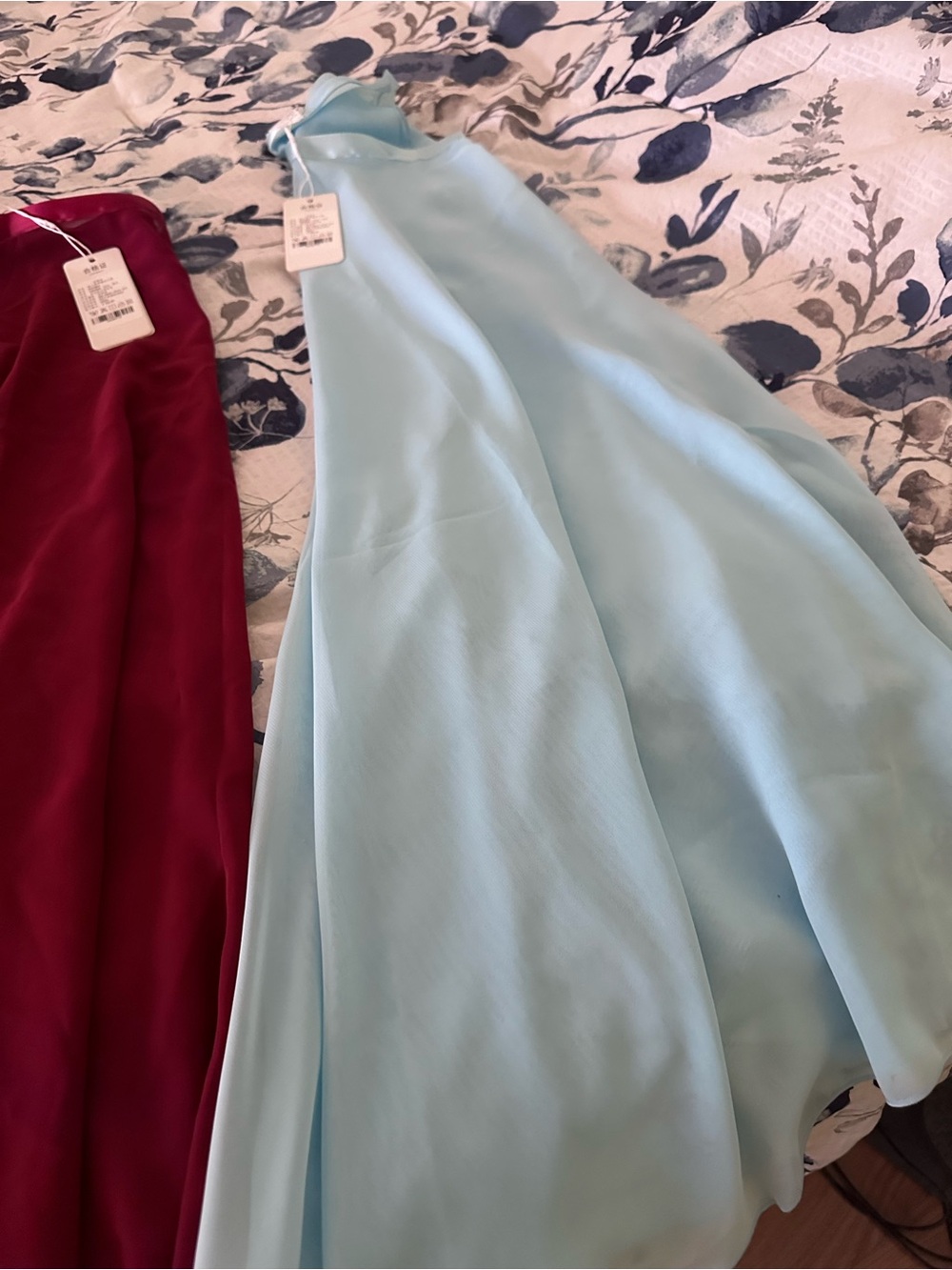 Three skirts with satin ribbon dance style